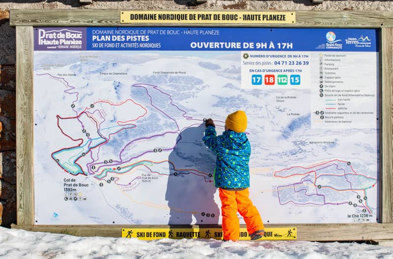 Le plan des pistes - Col de Prat de Bouc