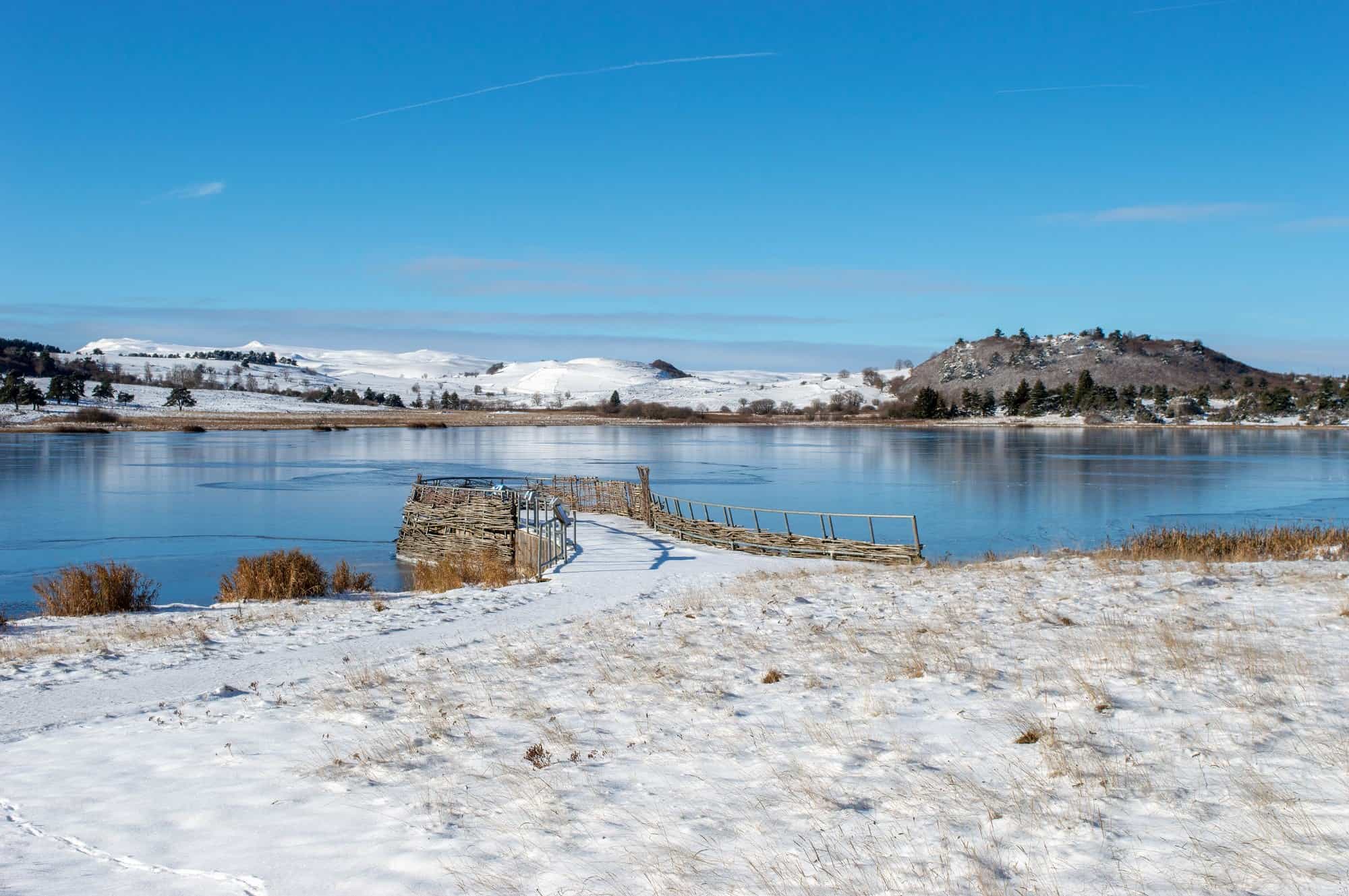 Lac du Pêcher en hiver